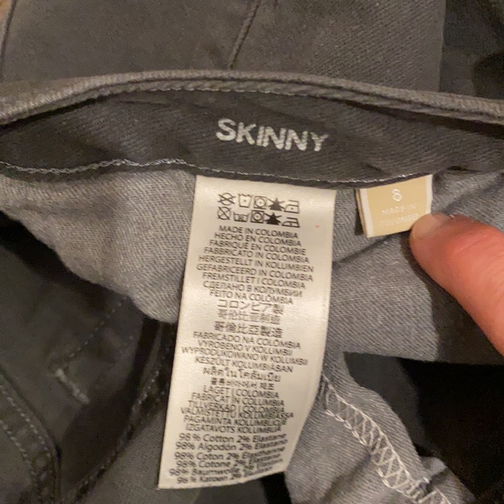 Michael Kors gray skinny jeans size 8 - Picture 5 of 5